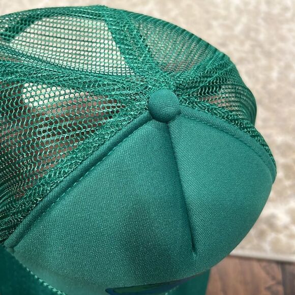 VTG OTTO Snapback Mesh Trucker Hat globe VTG Green NOS NWOT - Picture 7 of 7